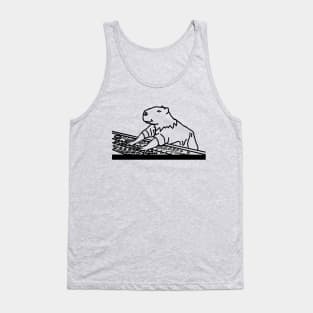 Capybara the Music Producer Tank Top